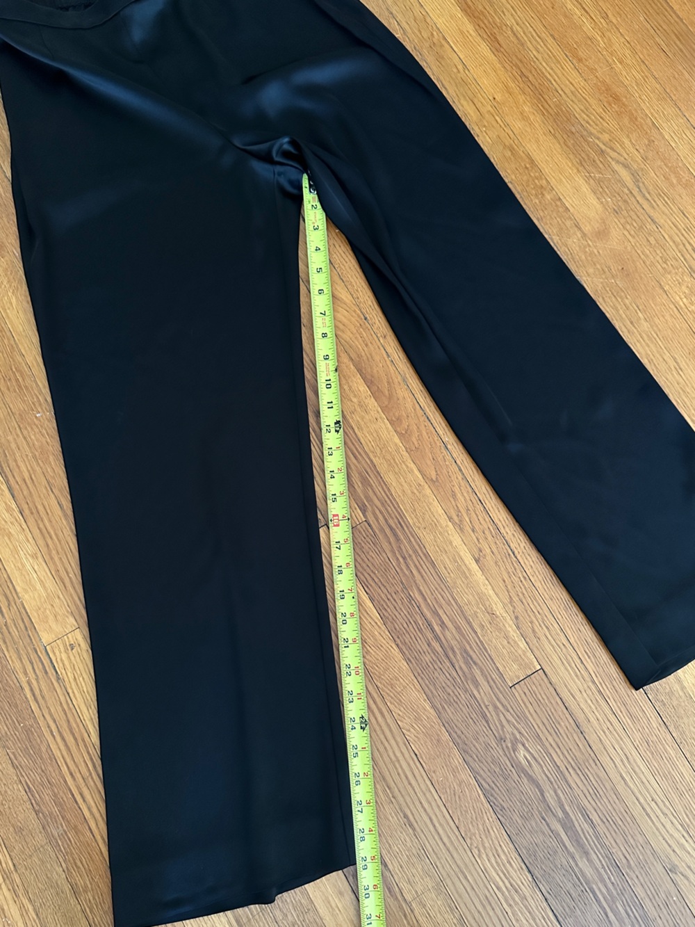 St. John Caviar Black Satin Pants - Picture 8 of 11